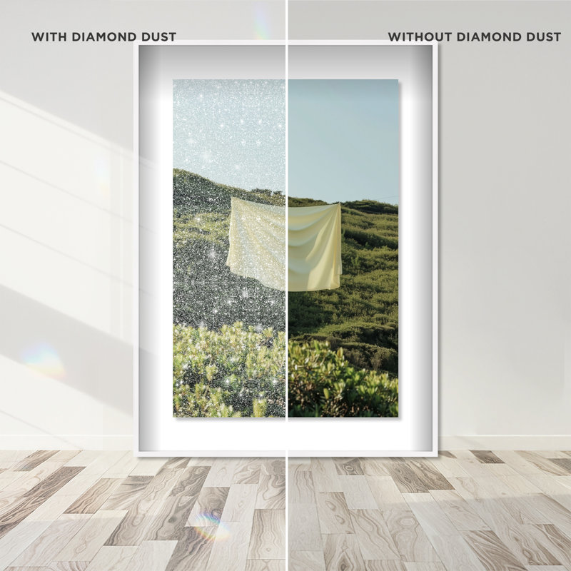 Floating Cotton II Print by Oliver Gal, 37.5"H x 25.5"W, White Shadowbox