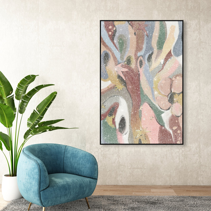 Modern Folk I Print by Oliver Gal, 16"H x 11"W, Black Floater Frame