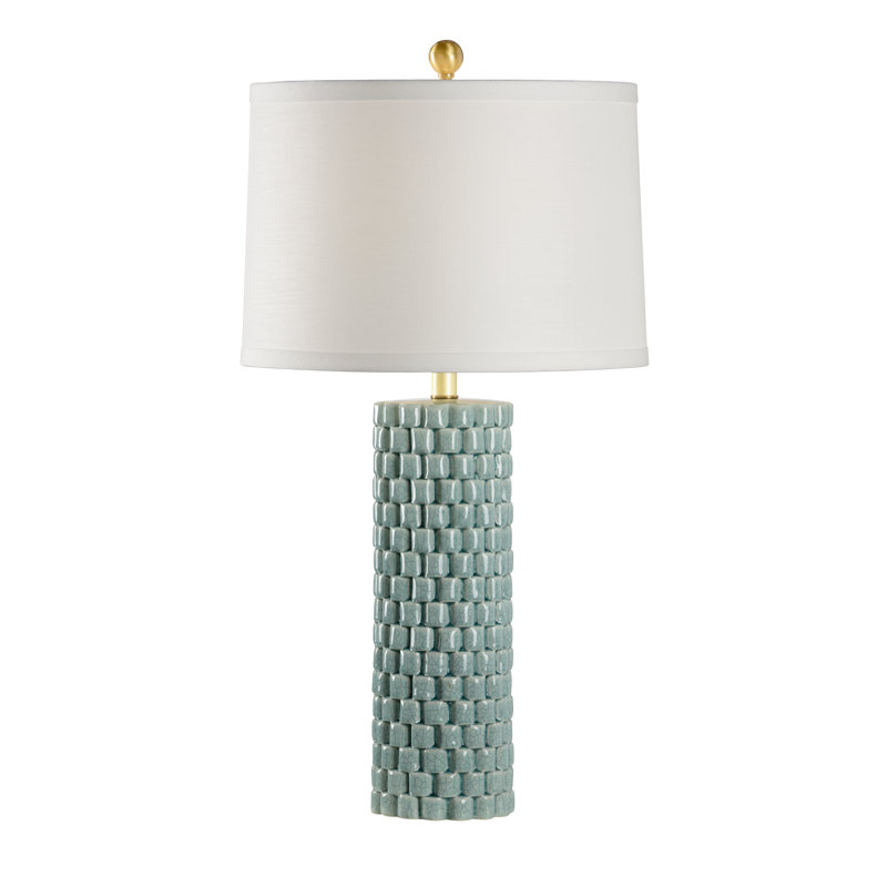 Potter Table Lamp, Celadon Crackle Glaze