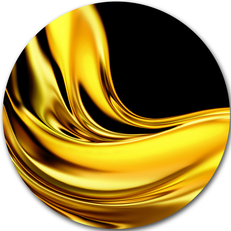 " Yellow Gold Texture Pattern ", 23" H x 23" W x 1" D