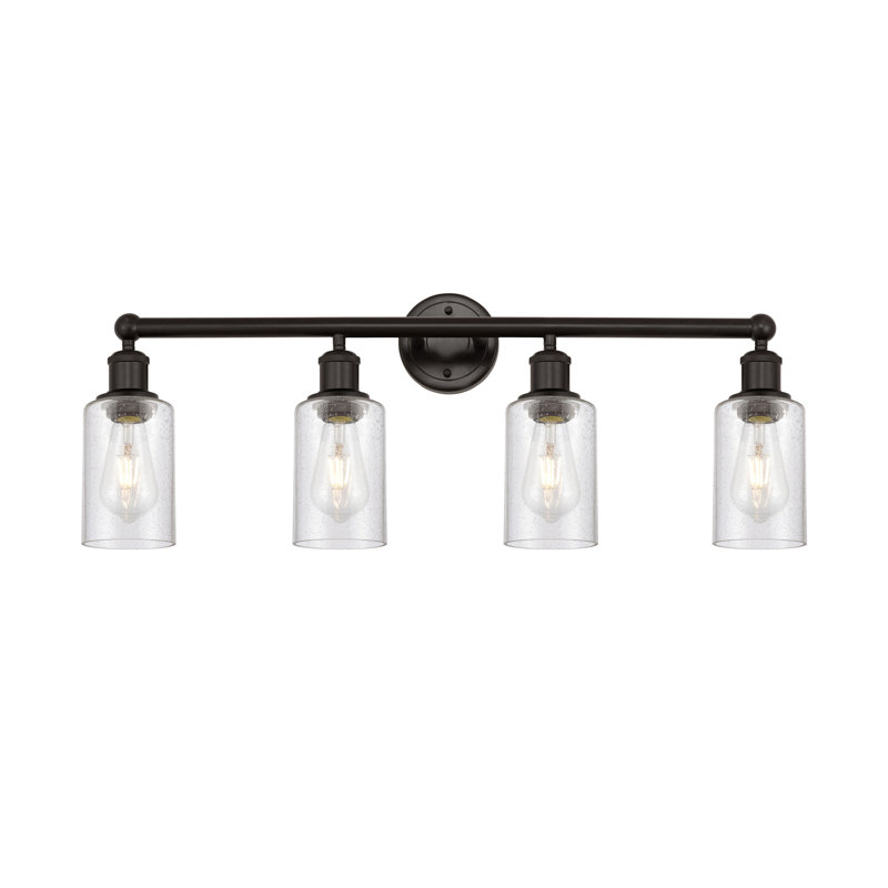 Caldello 4 - Light Dimmable Vanity Light, Oil Rubbed Bronze, Seedy