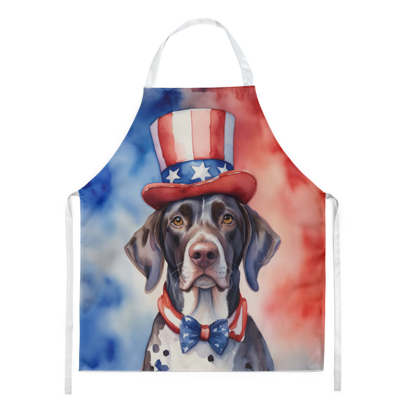 Patriotic American Apron, German Shorthaired Pointer