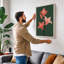 Lilies in Bloom Botanical - Wrapped Canvas-1841079360-1841079385