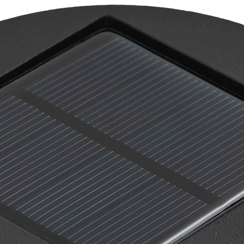 Solar Powered Steel Pathway Light, 50cm H x 18cm W x 18cm D, White
