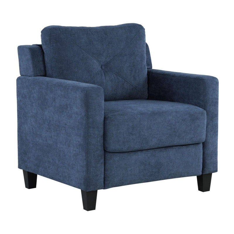 Chenille Chair, Navy Chenille