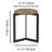 19.68''H Round Side Table Bedside Table Accent End Table With Metal Frame Nightstand