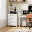 38.5cm W Metal Bedside Table