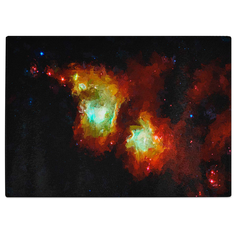 Tempered Glass out of Space Vol.36 Chopping Board, 39 cm W x 28.5 cm L