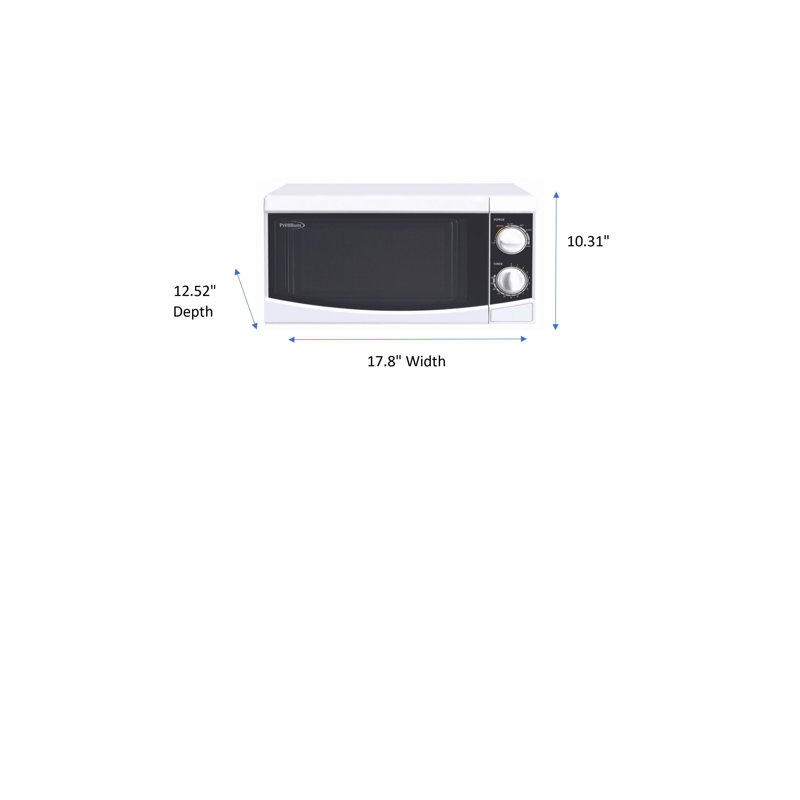 Micro-onde de comptoir de qualité supérieure de 17,8 po 0,7 pi³ 700 watts