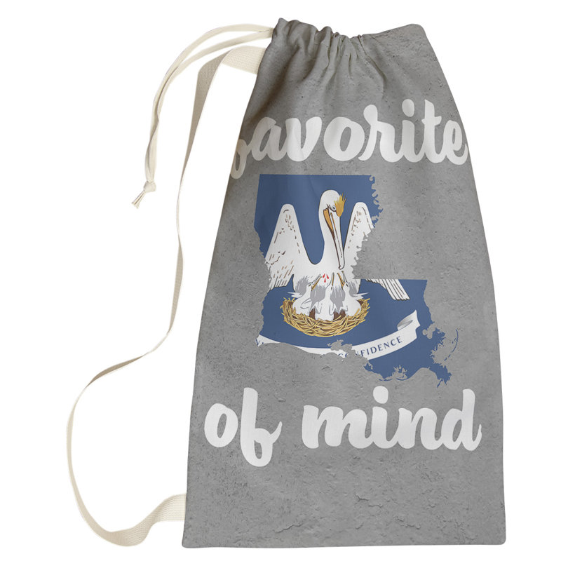 Fabric Laundry Bag with Handles, Small (64" H x 20" W x 1.5" D), Louisiana