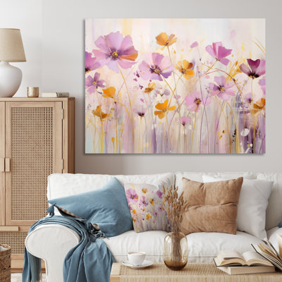 " Pink Whimsical Wildflowers II "