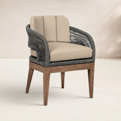 Eucalyptus Patio Armchair with Cushion