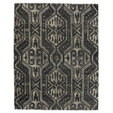 Lakota Wool Oriental Area Rug in Black/Gray