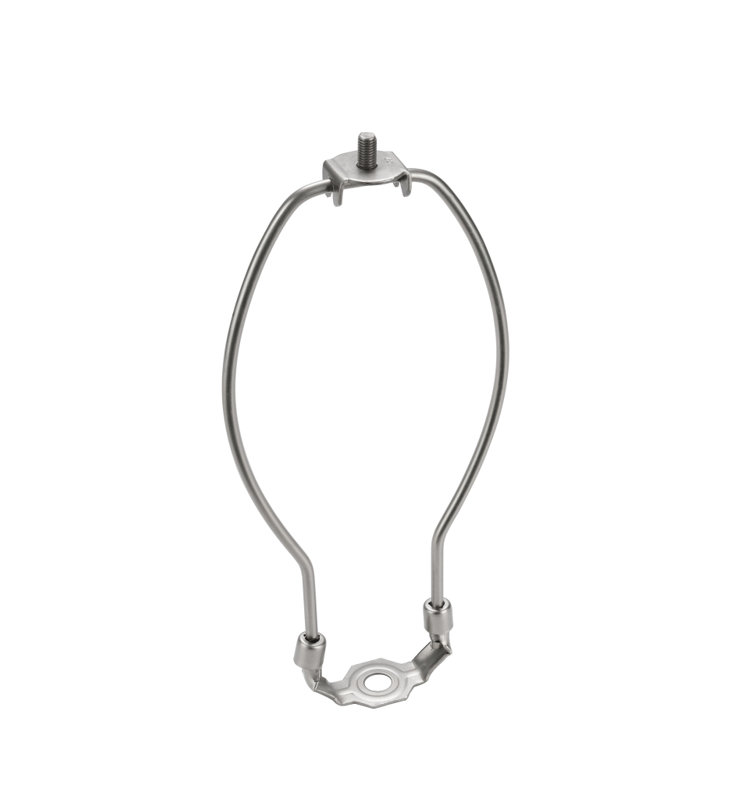 Lamp Harp, 7" H x 3.5" W x 0.8" D, Satin Nickel