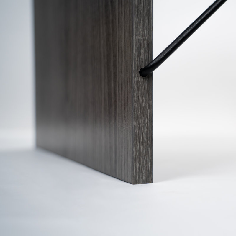 Hybrid X Desk Desk Shell, Grey Oak