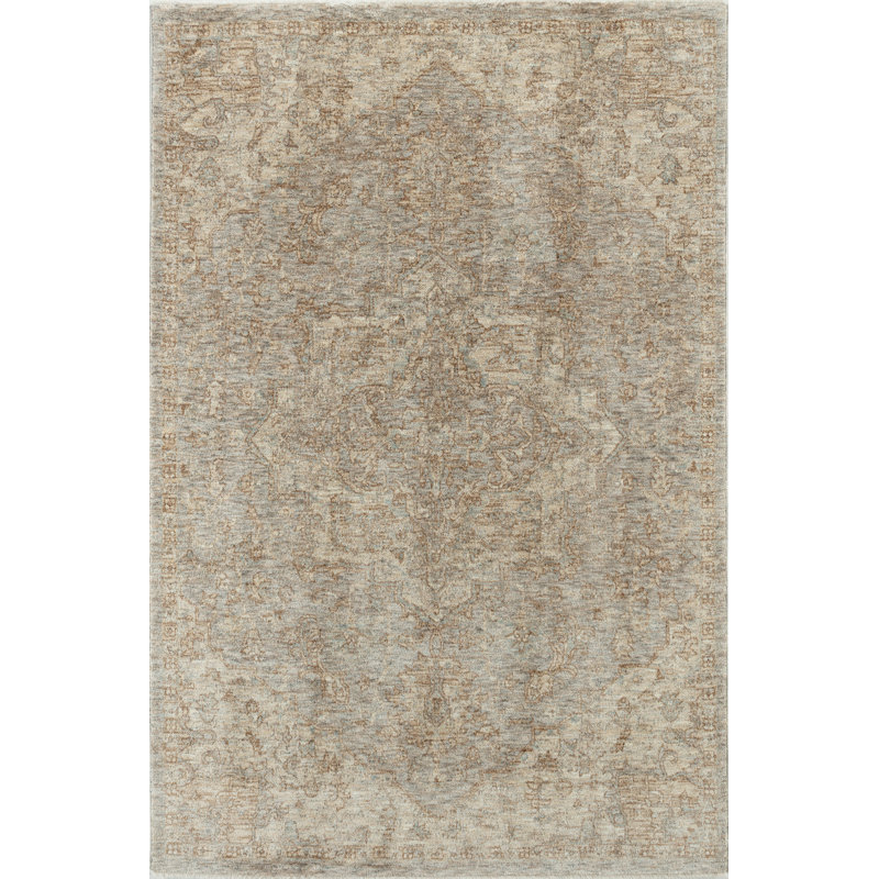  Tapis d'intérieur d'inspiration rétro Allart, Rectangle 6 pi x 8 pi 9 po