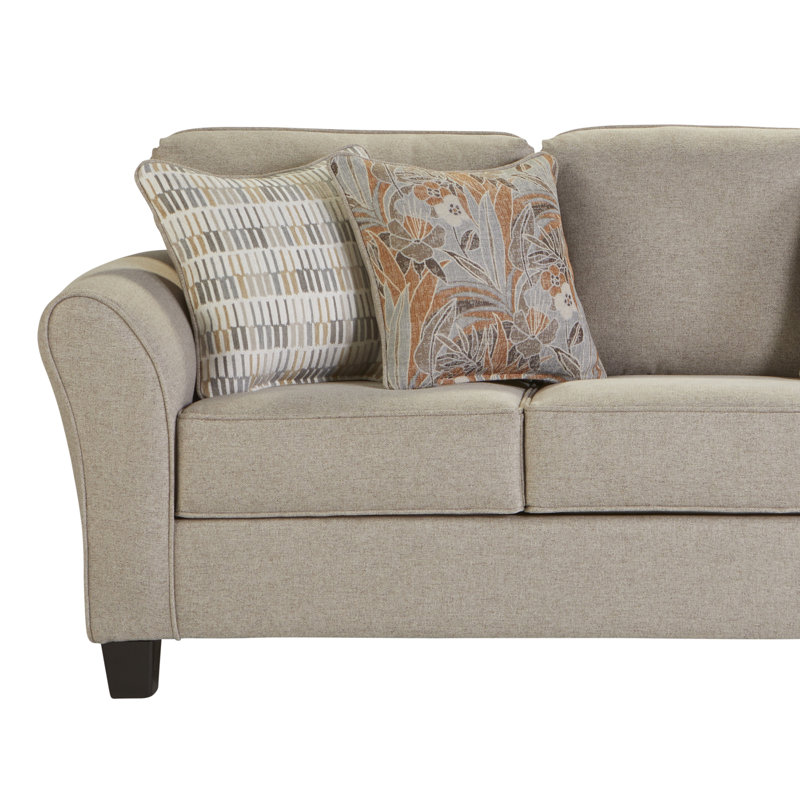 Dewald Upholstered 87'' Sofa, Yablon Barley