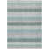 Machine Washable Indoor/Outdoor Xhevrie Teal Rug