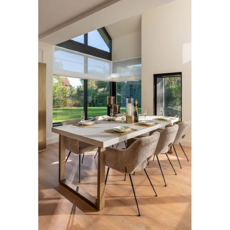 Whitebone Solid Wood Dining Table