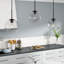 Luminaire suspendu sphérique pour îlot de cuisine à 3 lumières Snead-311814502-311814497