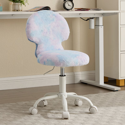 Mushroom Swivel Height Adjustment Kids Chair With Wheels