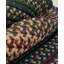 Tapis bleu tressé à motif géométrique Shyla-34948893