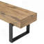 Banc en bois polyvalent pour la chambre à coucher, la cuisine et le vestibule avec un style campagnard moderne et un rangement multifonctionnel-1977047051