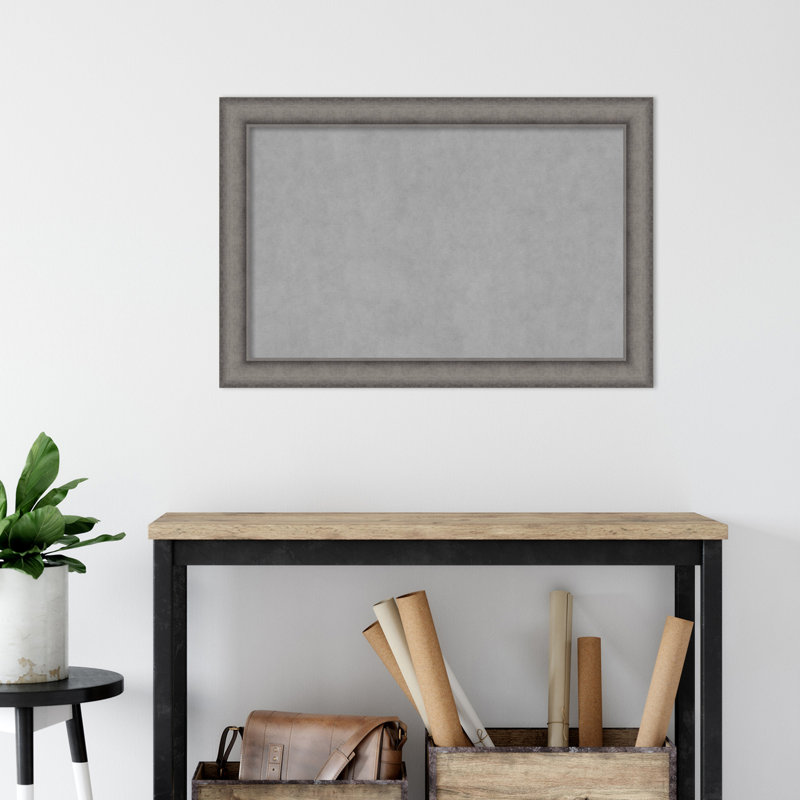 Tableau magnétique encadré en béton bruni Keeton, H 24 po x l 36 po