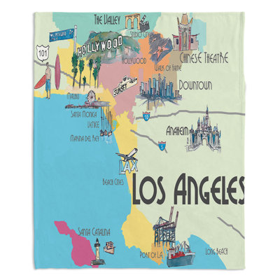  Couverture touristique Los Angeles perdue