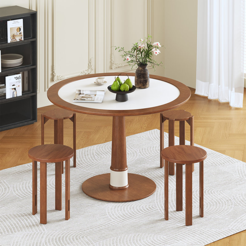 Stackable Round Stools Set