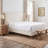 Melaya Wingback Upholstered Platform Bed Frame-640475827-640475837
