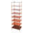 8 Tiers Tall Rectangular Acrylic Floorstanding Shoe Rack Shoe Storage Shelf For Entryway Brown Clear-20439787