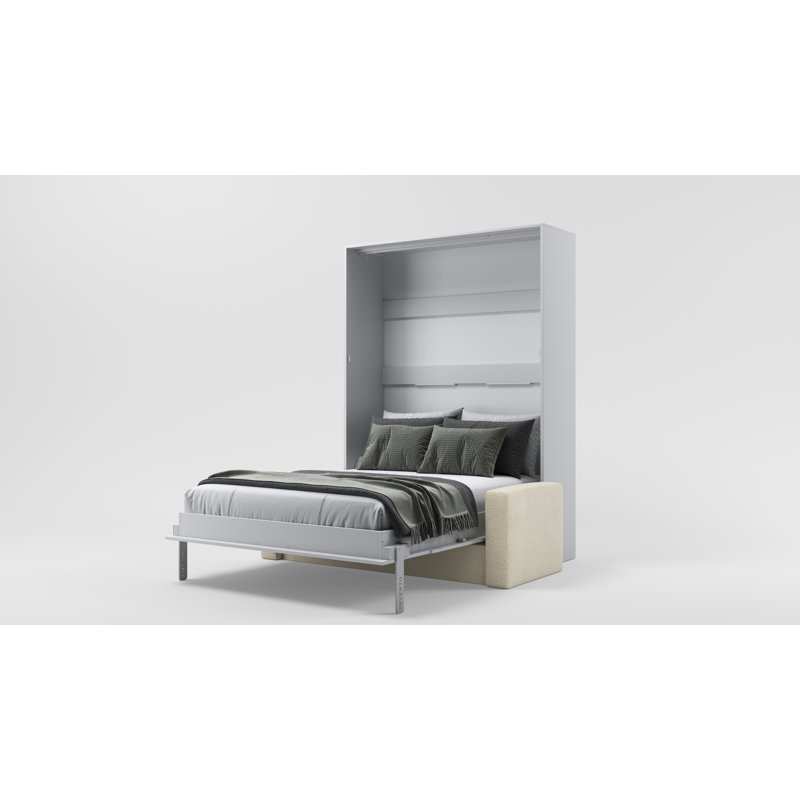 Neidelin Upholstered Bed, White/Cream