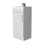 Lavabo de meuble-lavabo blanc à 1 porte