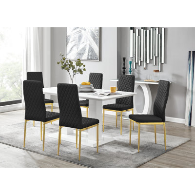 Eubanks Dining Set with 6 Chairs