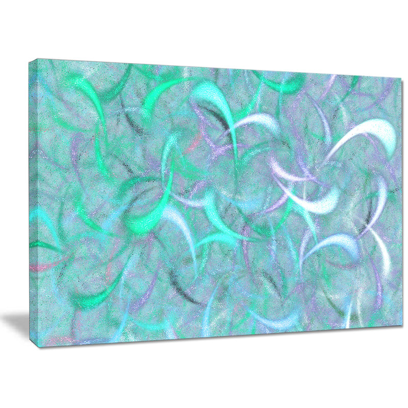 « blue aquarelle fractal pattern », impression sur toile, H 30 po x l 40 po x P 1 po