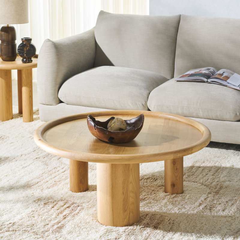 Table basse simple en bois massif Koleen