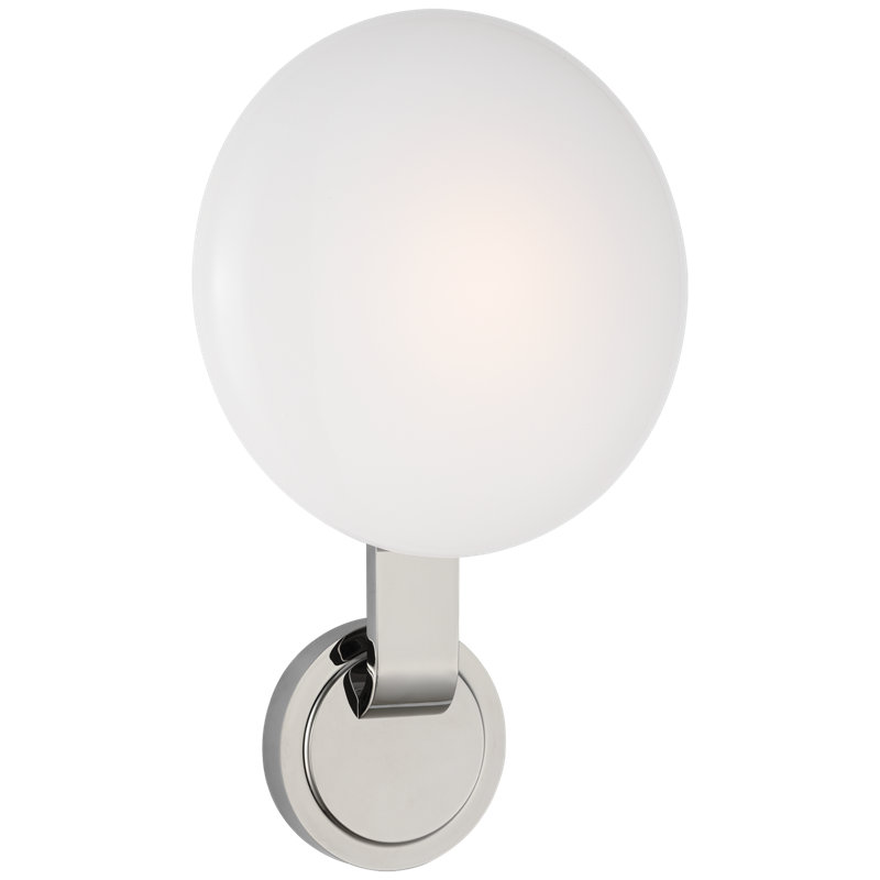 Marisol 1 - Light LED Armed Sconce, Polished Nickel