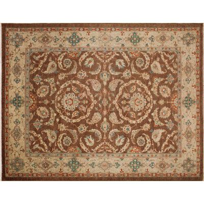 Romona One-of-a-Kind 9' X 12' Wool Area Rug in Brown
