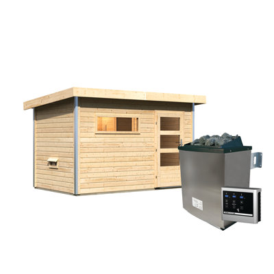 Sauna 38 mm Saunahaus Skrollan 1