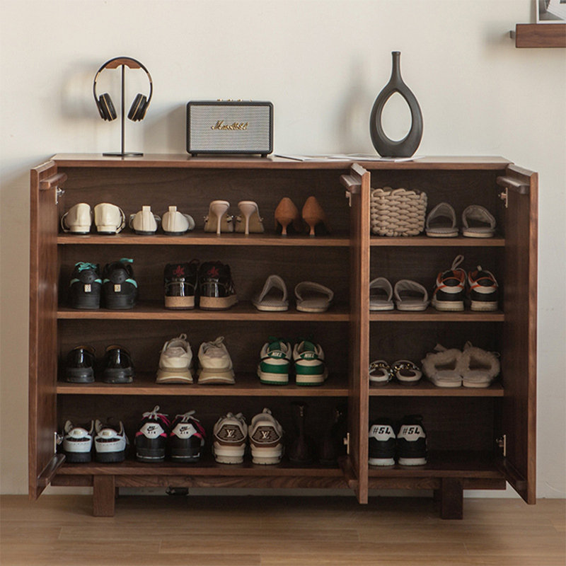 Vintage Three-Door Shoe Storage Cabinet