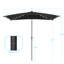 Parasol de marché rectangulaire éclairé 120 po x 78 po Dorando-243047134