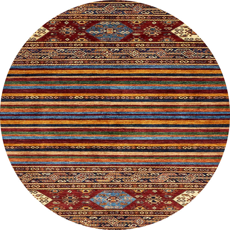Abstract Indoor Rug, Round 3'