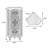 Nut-brown Solid Wood+Tempered Glass Display Cases