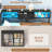 Twin Size Corner Bed With Hydraulic Storage,Twin Daybed With Bookcase And Charging Station,Lift Up Storage Bed Frame With Upholstered Headboard And Led Lights,Metal Platform Storage Bed,Black-1105424869-1095588268