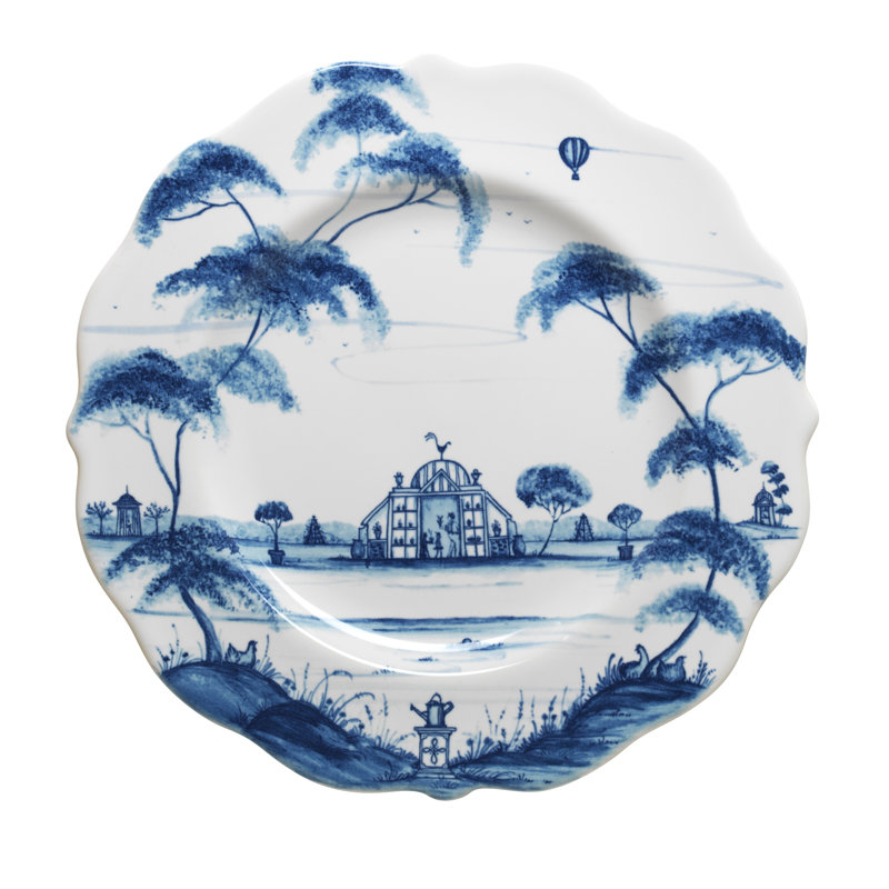 Country Estate Dessert/Salad Plate, Delft Blue/White