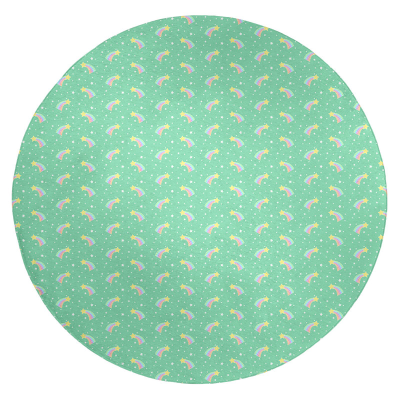 Chenille Indoor Rug, Round 5'