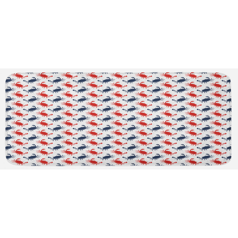 Tapis de cuisine crabes