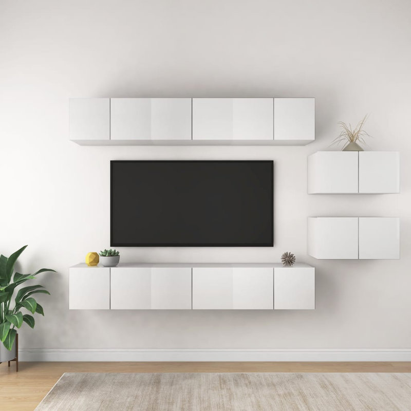 Aydyn Unfinished Floating Entertainment Centre for TVs up to 28", White