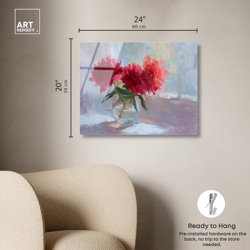 «Glass Vase I Kitchen», reproduction d'art sur toile par Art Remedy, H 20 po x l 24 po